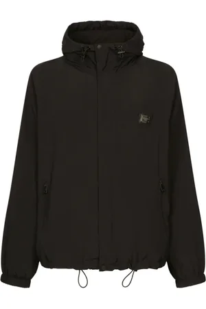 Dolce & Gabbana Jakke, Herre, Sort, M, Uld, Sorte Jakker med Stående Krave