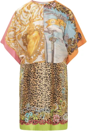 Moschino Kjole, Dame, Flerfarvet, S, Printet Kjole