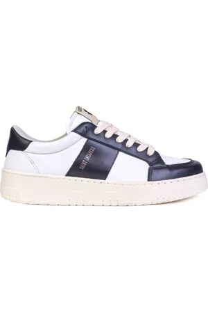SAINT SNEAKERS Sko, Herre, Hvid, 40 EU, Læder, Hvide/sorte lædersneakers