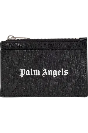 Palm Angels Tilbehør, Herre, Sort, ONE SIZE, Uld, Kortholder med logo