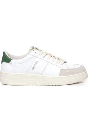 SAINT SNEAKERS Sko, Herre, Hvid, 43 EU, Læder, Hvide Læder Sneakers med Kontrastfarvet Bånd