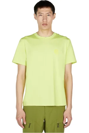 Ostrya Top, Herre, Grøn, L, Uld, Aktiv T-shirt med Brystlogo Print