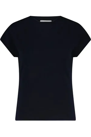 Vince Top, Dame, Sort, XS, Klassisk Marineblå Striktrøje