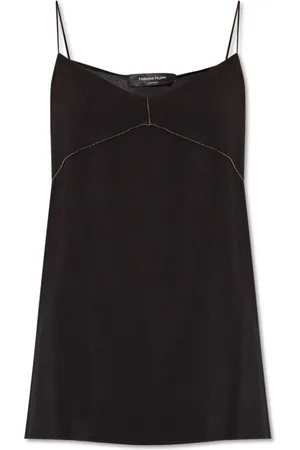 Fabiana Filippi Top, Dame, Sort, M, Uld, Embellished Tank Top