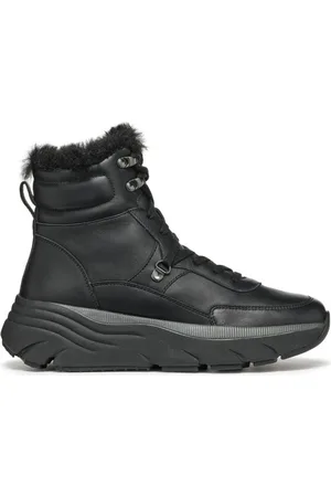 Geox Sko, Dame, Sort, 37 EU, Polyester, Sort Diamanta Ankelstøvler