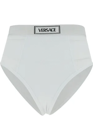 VERSACE Undertøj, Dame, Hvid, M, Bomuld, Hvid Bomuldsslip Undertøj