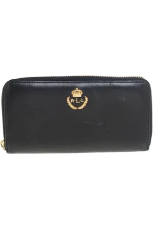 Ralph Lauren Pre-owned, Dame, Sort, ONE SIZE, Uld, Pre-owned Laeder punge