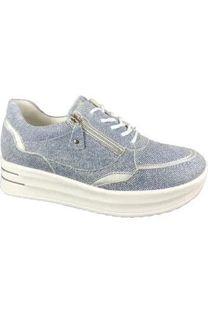 Waldläufer Sko, Dame, Blå, 38 1/2 EU, Uld, Sneakers Sko