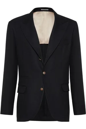 Brunello Cucinelli Jakke, Herre, Sort, L, Uld, Deconstructed Jakke