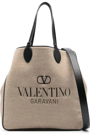 VALENTINO GARAVANI Taske, Herre, , ONE SIZE, Læder, Vendbar lædertaske med broderet logo
