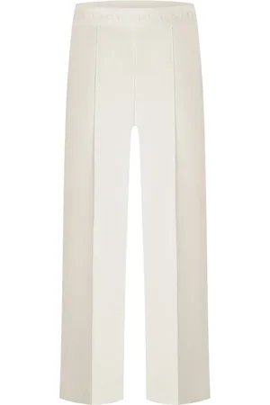 Cambio Bukser, Dame, , 2XL, Polyester, Elegante Bukser med Bred Talje og Cropped Længde
