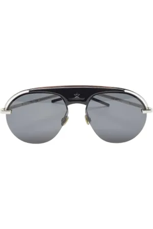 Dior Pre-owned, unisex, Sort, ONE SIZE, Uld, Pre-owned Acetat solbriller