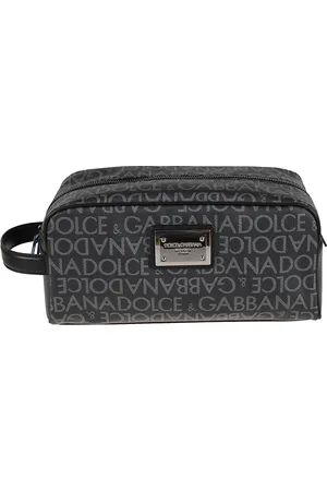 Dolce & Gabbana Taske, Herre, Sort, ONE SIZE, Bomuld, Sorte Pengepunge med Jacquard Logo