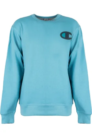 Champion Sweathshirts & Hoodies, Herre, Blå, 2XL, Bomuld, Klassisk Herretrøje