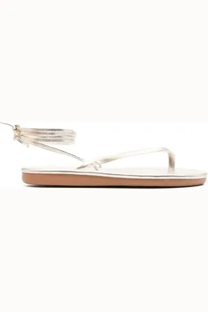 Ancient Greek Sandals Sko, Dame, Grå, 38 EU, Platinum Sahara Flip Flop Sandal