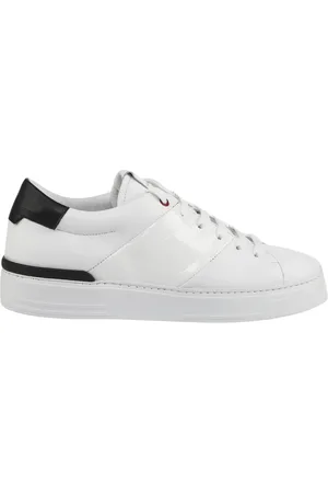 Giuliano Galiano Sko, Herre, Hvid, 40 EU, Læder, Italienske Lædersneakers