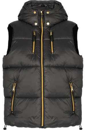 Philipp Plein Jakke, Dame, Sort, XL, Uld, Stilfuld Ærmeløs Vest