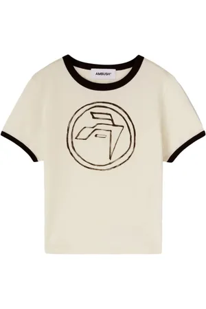 AMBUSH Top, Dame, , L, Uld, Håndtegnet Emblem Baby Tee