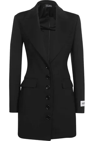 Dolce & Gabbana Jakke, Dame, Sort, S, Kim Enkelt Knappet Blazer