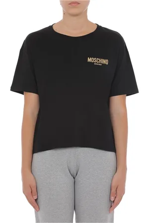Moschino Top, Dame, Sort, XS, Uld, Sorte T-shirts og Polos