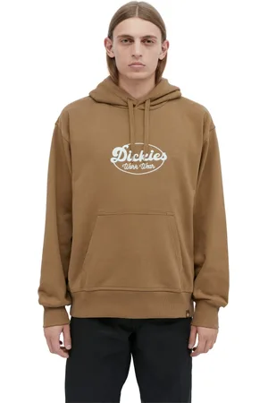 Dickies Sweathshirts & Hoodies, Herre, Brun, S, Uld, Stilfuld Gridley Hættetrøje