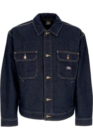 Dickies Jakke, Herre, Blå, S, Denim, Rin1 Rinsed Denim Jakke