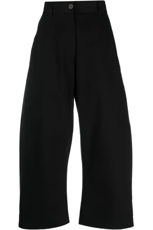 STUDIO NICHOLSON Bukser, Dame, Sort, M, Sort Wide Crop Pant