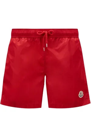 Moncler Badetøj, Herre, Rød, 2XL, Polyester, Casual Shorts