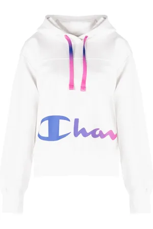 Champion Sweathshirts & Hoodies, Dame, Hvid, S, Uld, Klassisk Hættetrøje