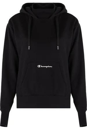 Champion Sweathshirts & Hoodies, Dame, Sort, XS, Uld, Klassisk Hættetrøje