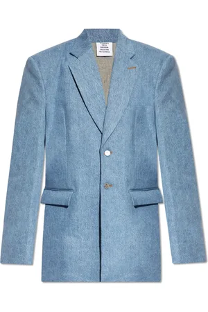 Vetements Jakke, Dame, Blå, M, Bomuld, Oversize blazer