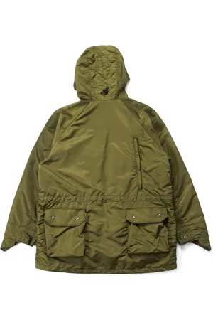 ENGINEERED GARMENTS Jakke, Herre, Grøn, S, Nylon, Field Parka Flight Satin Nylon