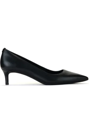 Michael Kors Sko, Dame, Sort, 38 EU, Læder, Alina Flex Kitten Pump i sort læder