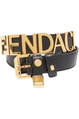 Fendi Pre-owned, Dame, Sort, ONE SIZE, Læder, Pre-owned Laeder baelter