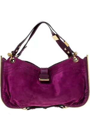 Jimmy Choo Pre-owned, Dame, Lilla, ONE SIZE, Uld, Pre-owned Laeder hndtasker