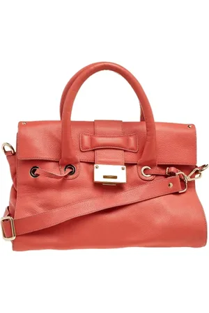 Jimmy Choo Pre-owned, Dame, Rød, ONE SIZE, Uld, Pre-owned Laeder hndtasker