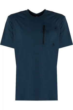 Champion Top, Herre, Blå, M, Uld, Klassisk Rund Hals T-Shirt