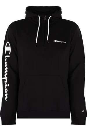 Champion Sweathshirts & Hoodies, Herre, Sort, S, Uld, Afslappet Urban Hættetrøje