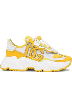 Dolce & Gabbana Sko, Dame, Gul, 36 EU, Uld, Chunky Sneakers i Canary /White