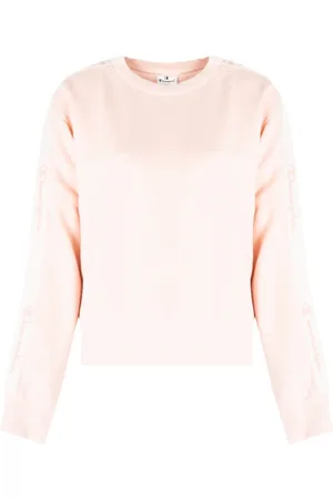 Champion Sweathshirts & Hoodies, Dame, Lyserød, XS, Bomuld, Klassisk Kort Sweatshirt