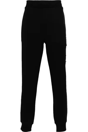 C.P. Company Bukser, Herre, Sort, XS, Bomuld, Cargo Bukser med Linse Detalje