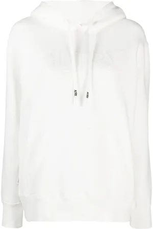 Autry Sweathshirts & Hoodies, Dame, Hvid, S, Uld, Hyggelig Hvid Hættetrøje Icon