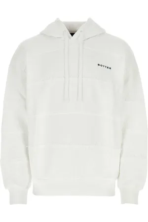 Botter Sweathshirts & Hoodies, Herre, Hvid, S, Bomuld, Oversize Hvid BomuldsHættetrøje