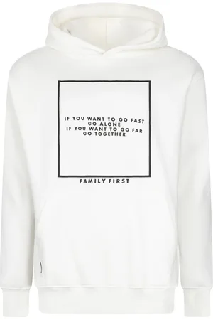 Family First Sweathshirts & Hoodies, Herre, Hvid, L, Uld, Hættetrøje
