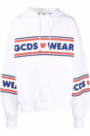 GCDS Sweathshirts & Hoodies, Herre, Hvid, M, Bomuld, Hættetrøje