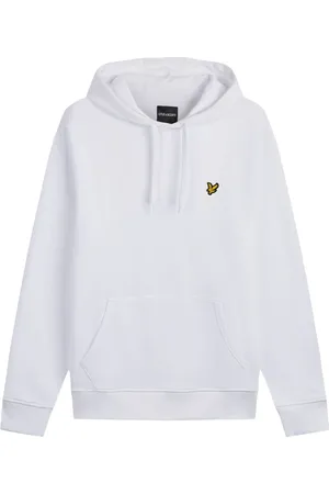 Lyle & Scott Sweathshirts & Hoodies, Herre, Hvid, L, Bomuld, Klassisk Pullover Hættetrøje