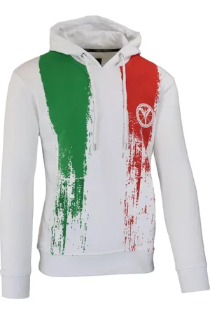 Carlo Colucci Sweathshirts & Hoodies, Herre, Hvid, XS, Statement SweatHættetrøje Carlando