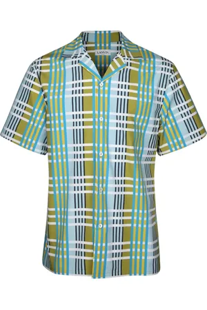 Lanvin Skjorte, Herre, Flerfarvet, 2XL, Bomuld, Budgie Print Bomuldsskjorte