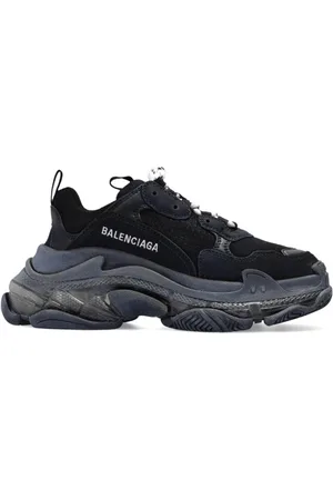 Balenciaga Sko, Dame, Sort, 34 EU, Triple S sneakers