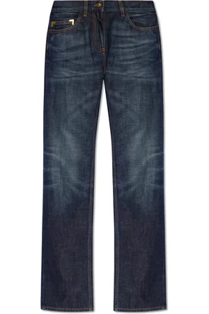 Palm Angels Jeans, Dame, Blå, W26, Bomuld, Jeans med lige ben